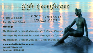 Sanfrancisco Fine ART Gift Certificates & Gift Cards